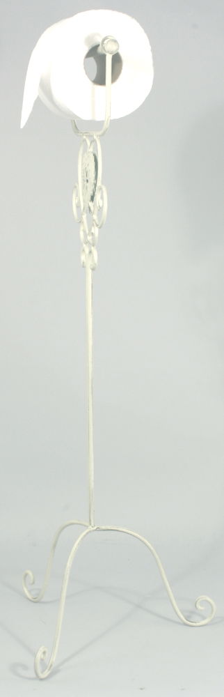 Cream Heart Standing Toilet Roll Holder Cream Heart Standing Toilet Roll Holder