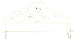Cream Heart Wall Hanging Kitchen Roll Holder Cream Heart Wall Hanging Kitchen Roll Holder